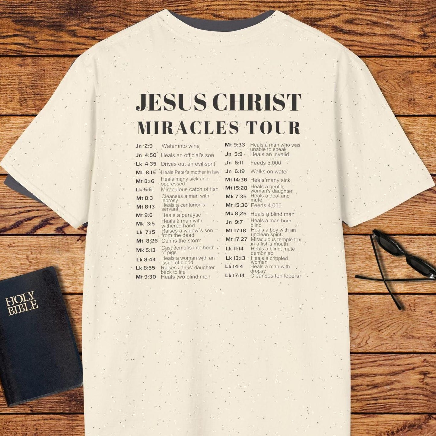 Jesus Christ Miracles Tour T-Shirt
