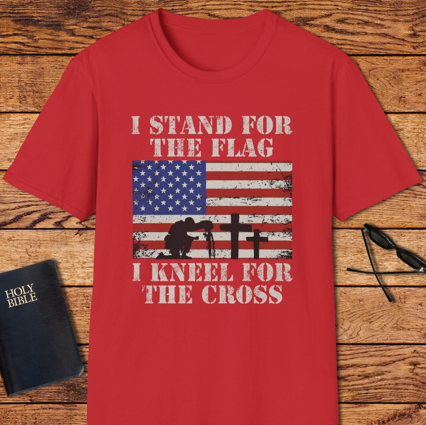 I Stand For The Flag I Kneel For The Cross T-Shirt