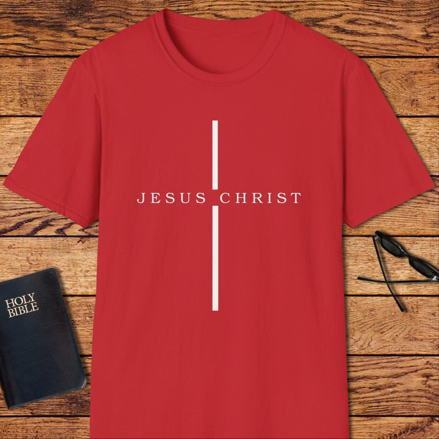 Jesus Christ Line Cross T-Shirt