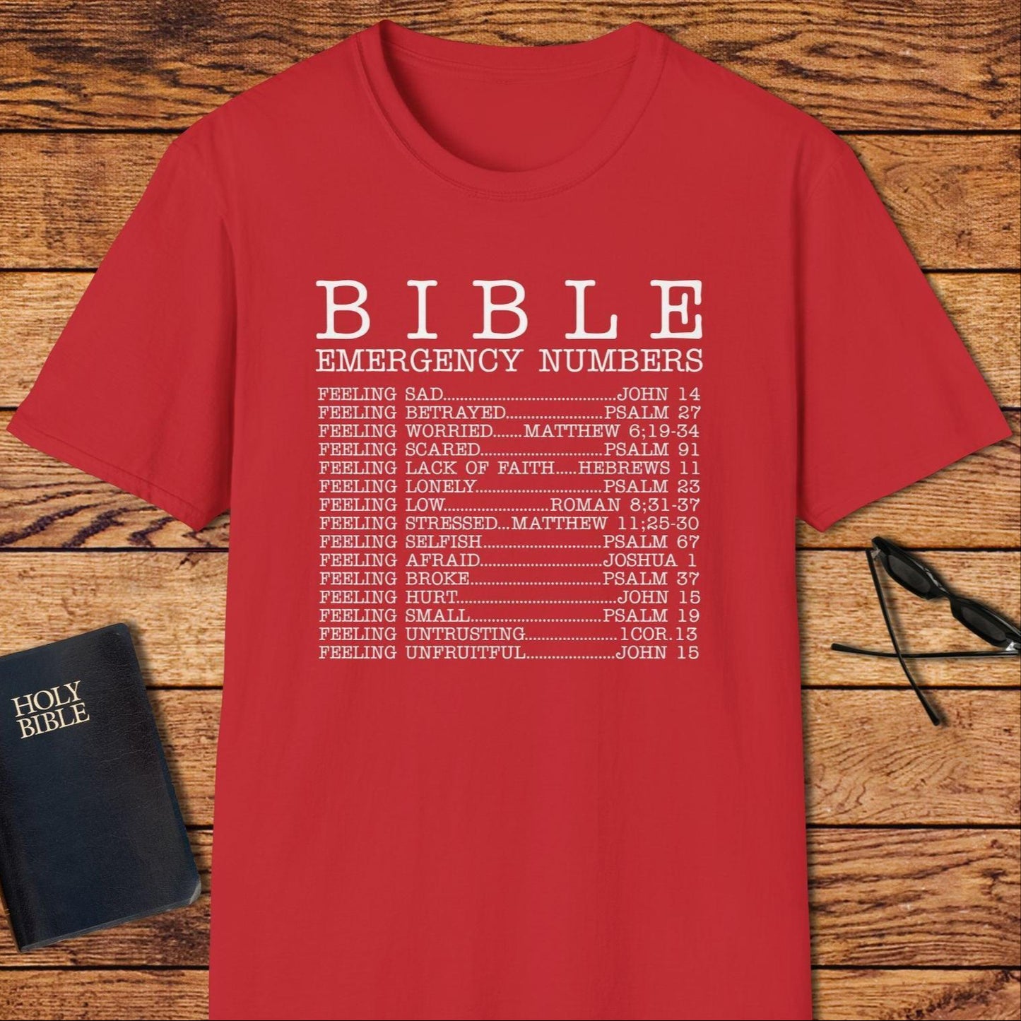 Bible Emergency Numbers T-Shirt