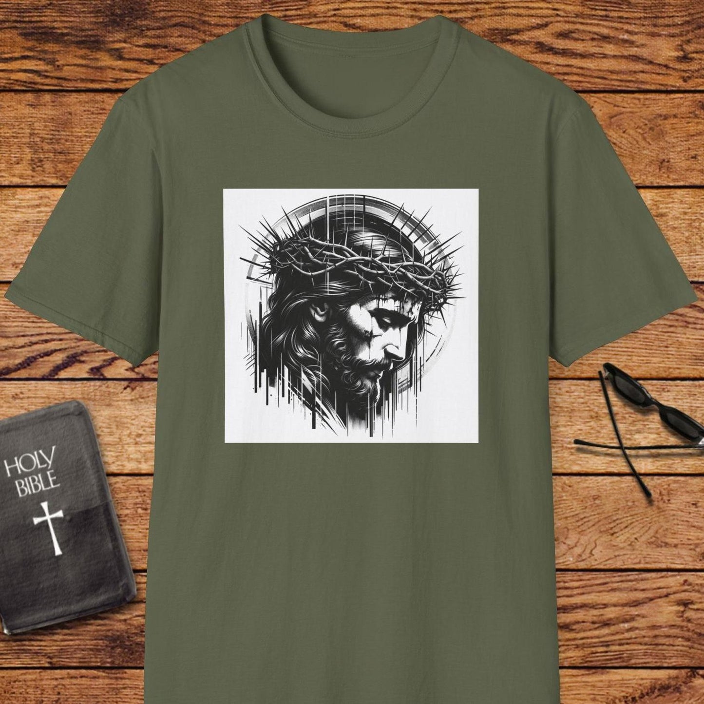 Jesus Face Portrait Art T-Shirt