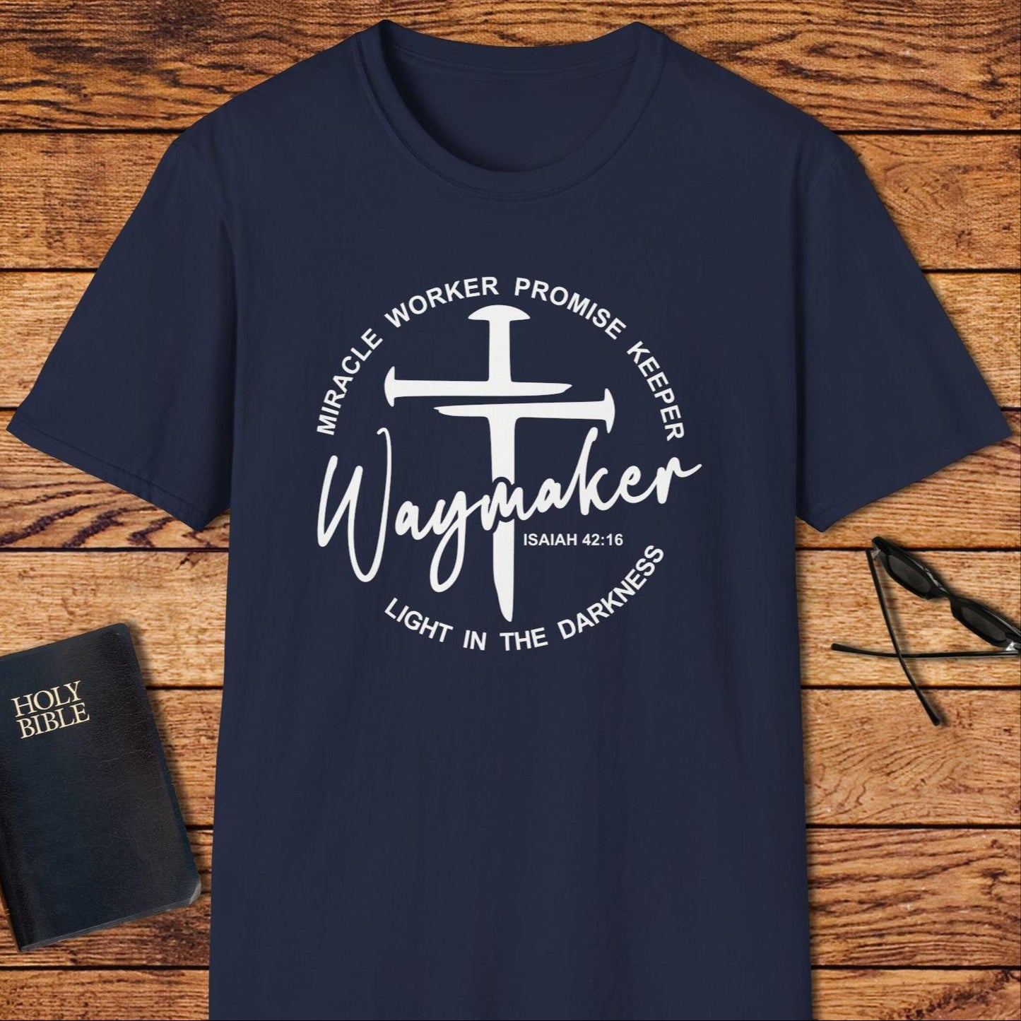 Waymaker Circle Nails Cross T-Shirt