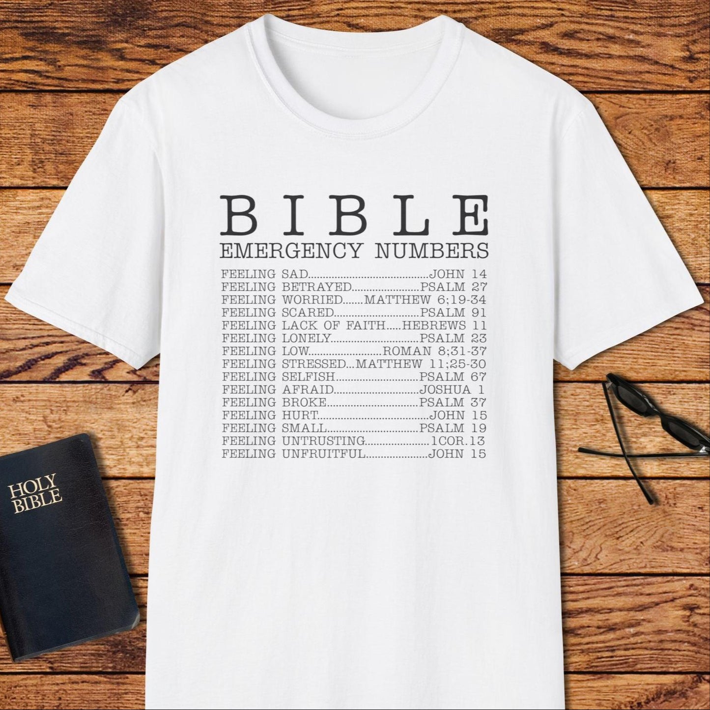 Bible Emergency Numbers T-Shirt
