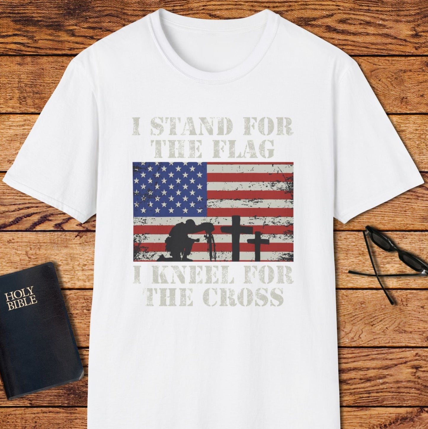 I Stand For The Flag I Kneel For The Cross T-Shirt