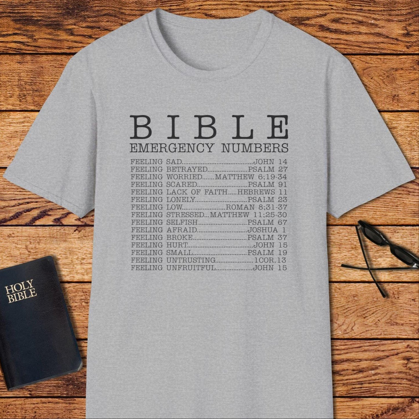 Bible Emergency Numbers T-Shirt