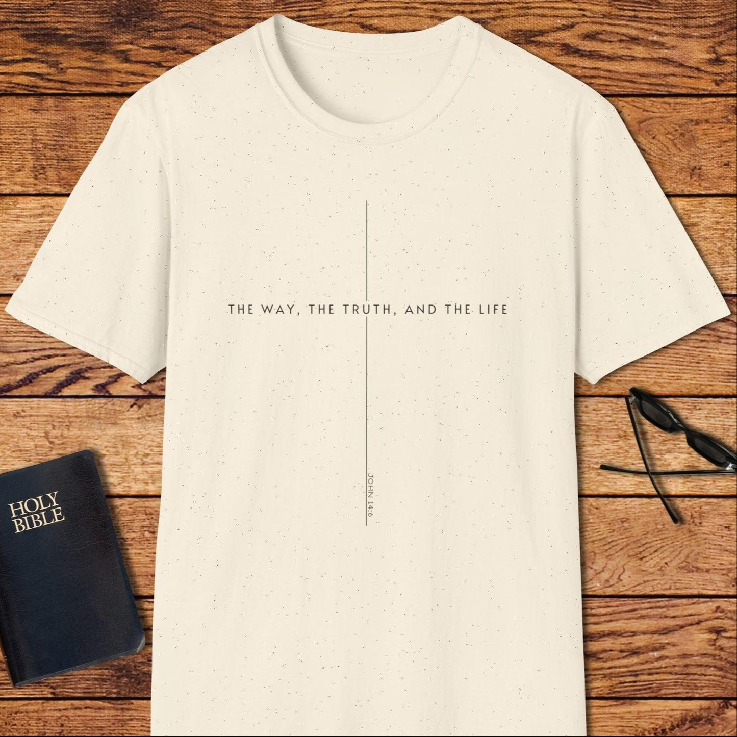 The Way The Truth The Life Line Cross T-Shirt