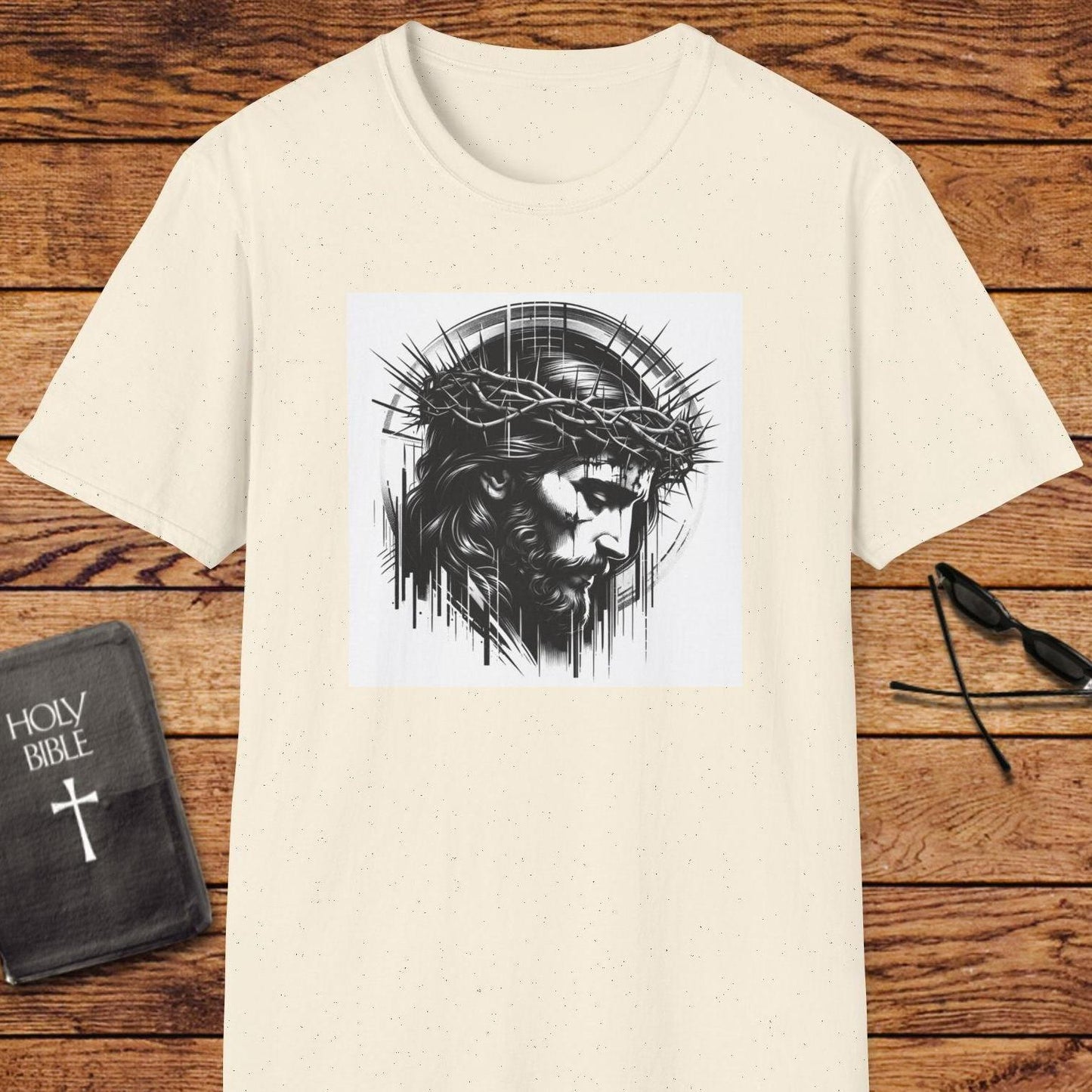 Jesus Face Portrait Art T-Shirt