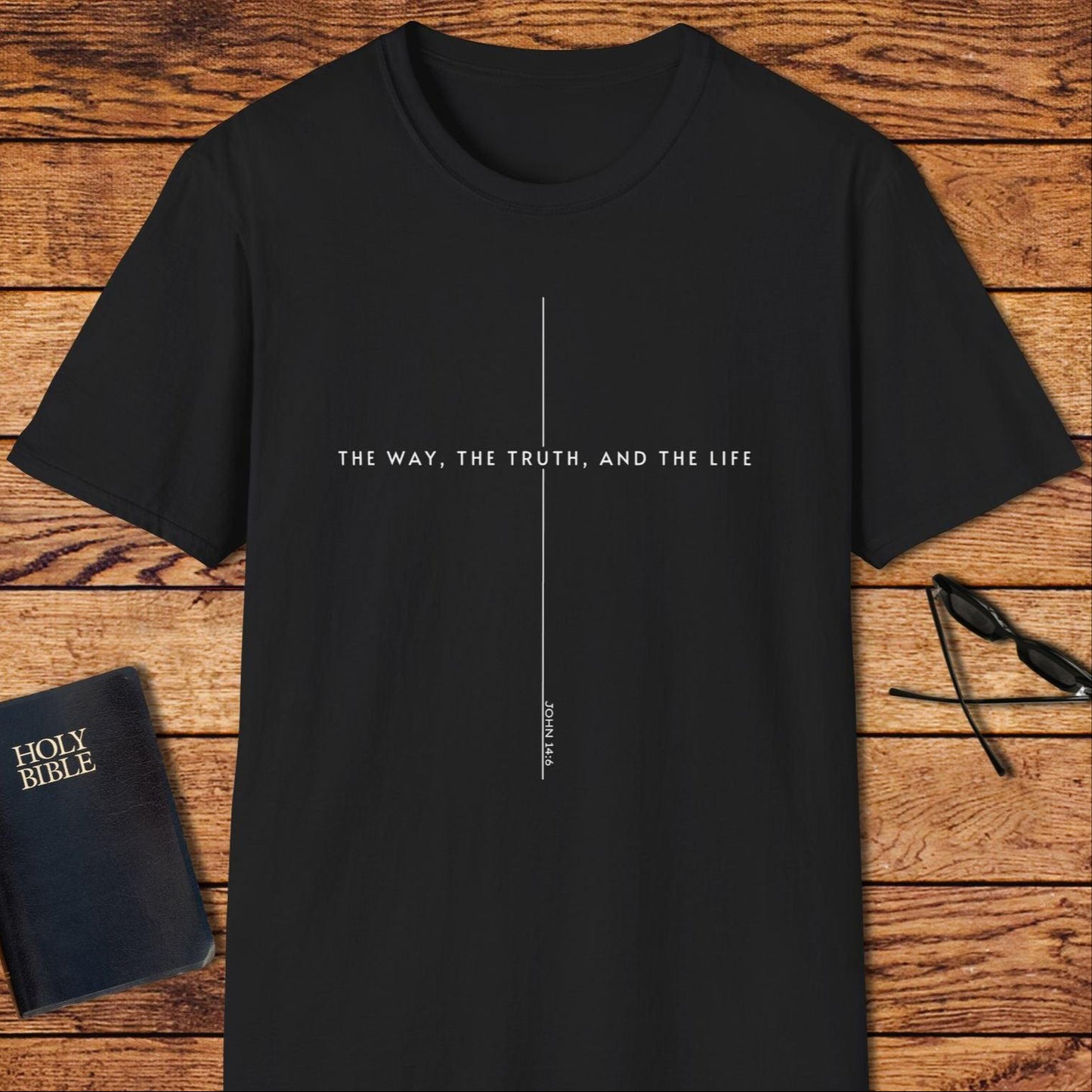 The Way The Truth The Life Line Cross T-Shirt