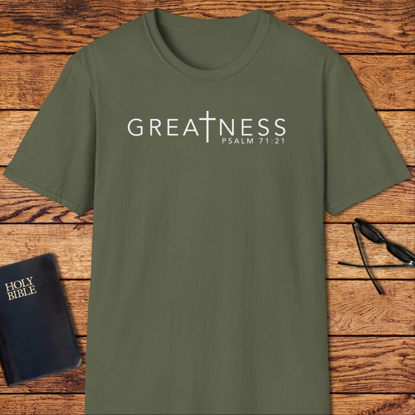 Greatness Cross Psalms T-Shirt