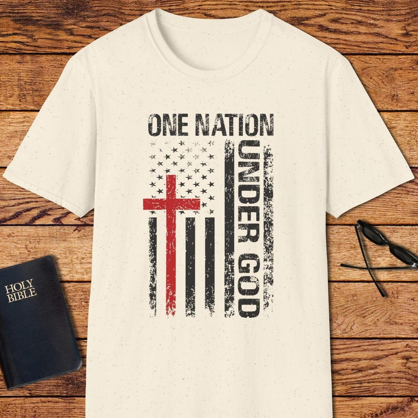 One Nation Under God Red Cross T-Shirt