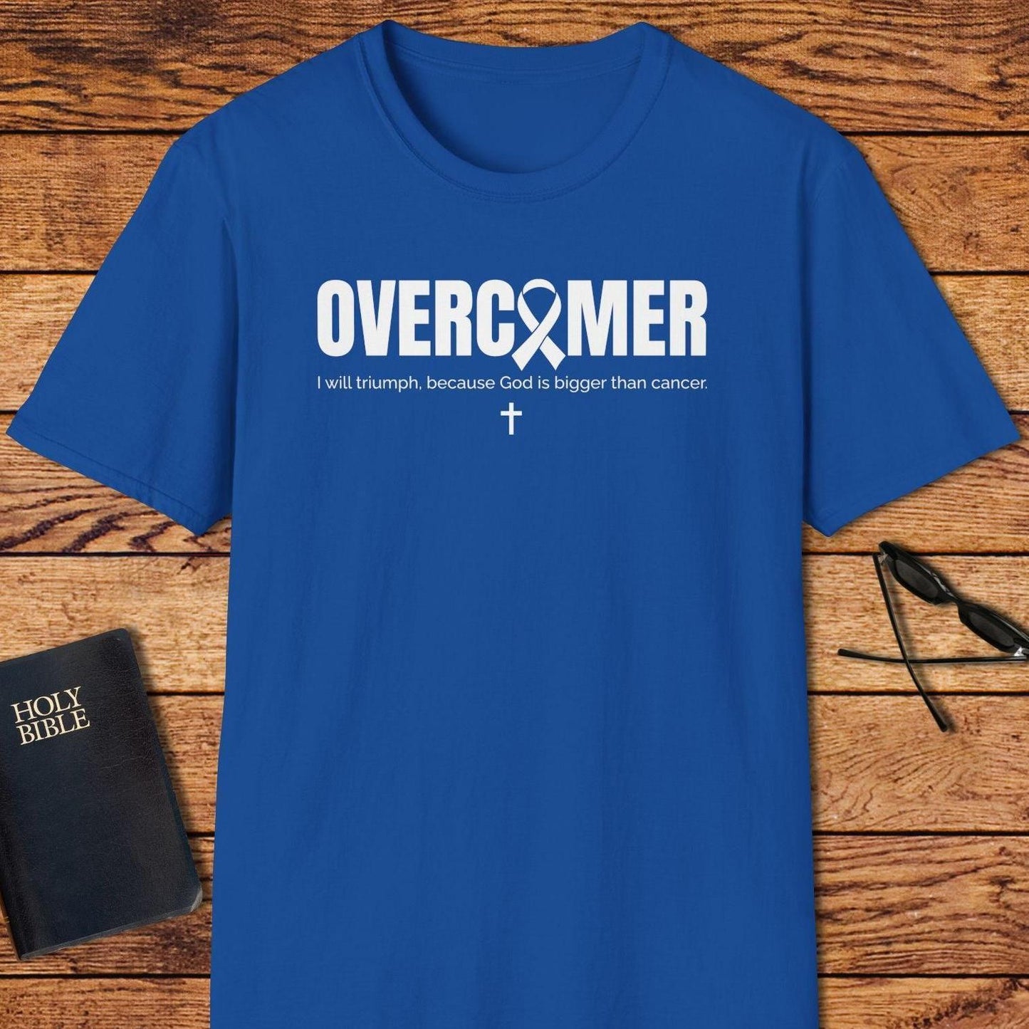 Overcomer Ribbon I Will Triumph T-Shirt