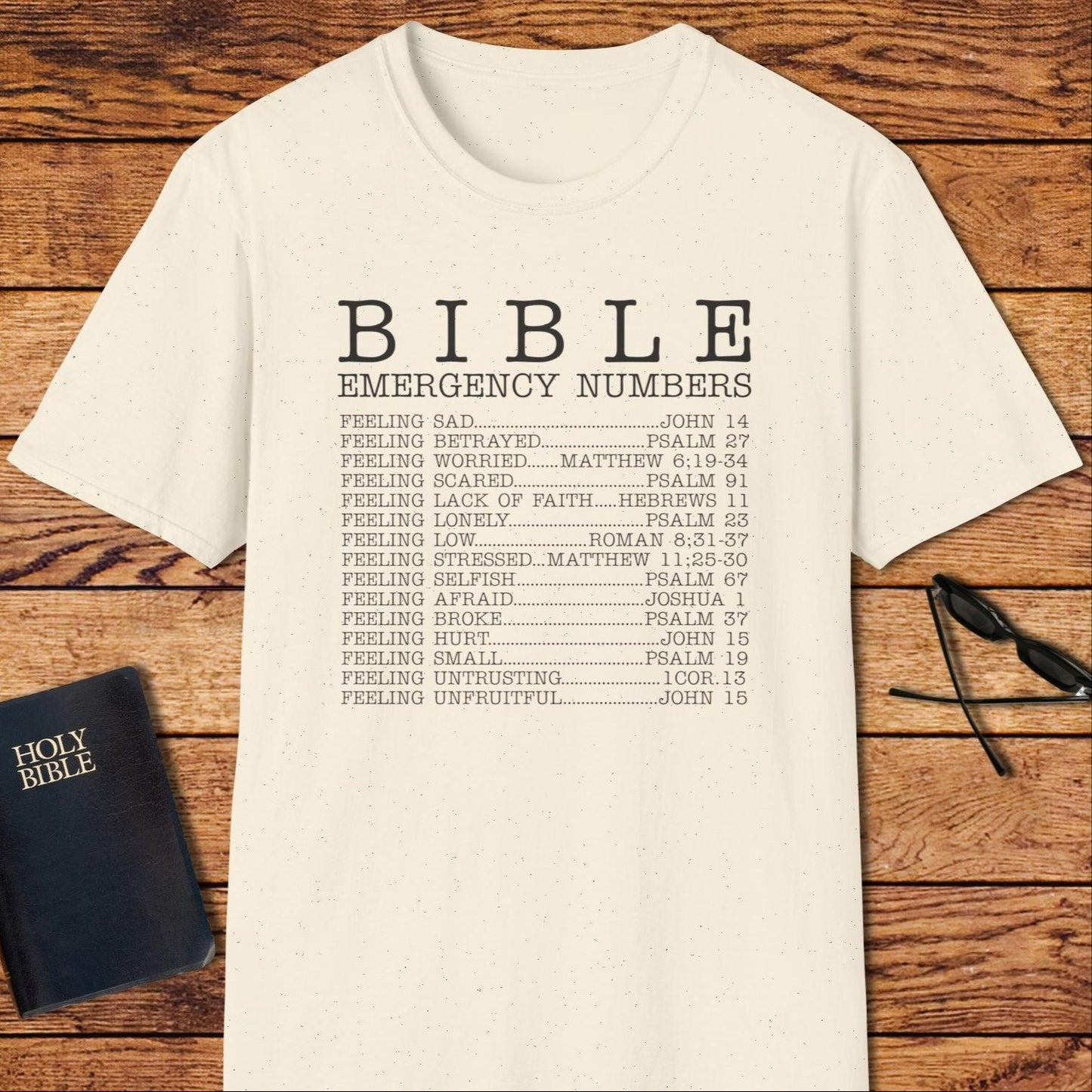 Bible Emergency Numbers T-Shirt