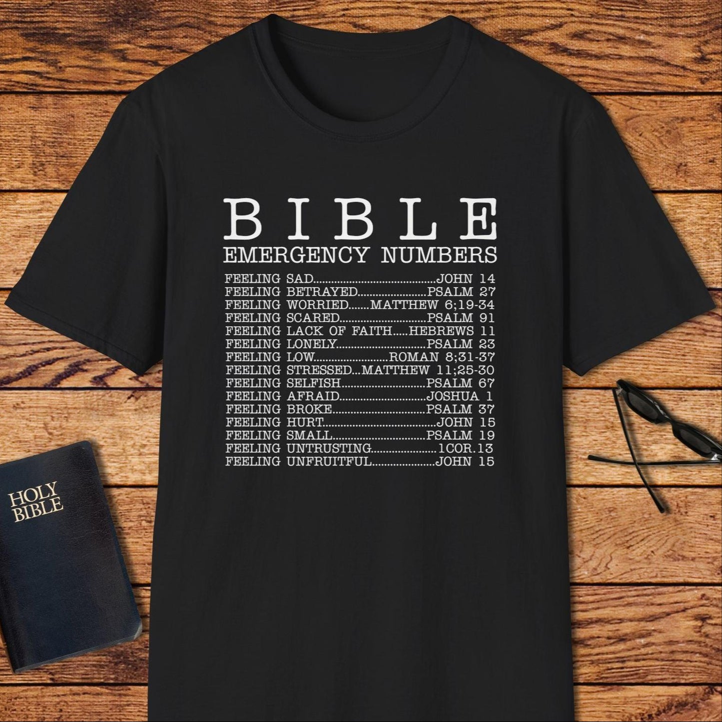 Bible Emergency Numbers T-Shirt
