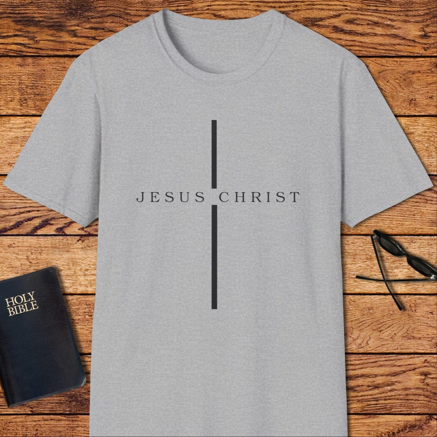 Jesus Christ Line Cross T-Shirt