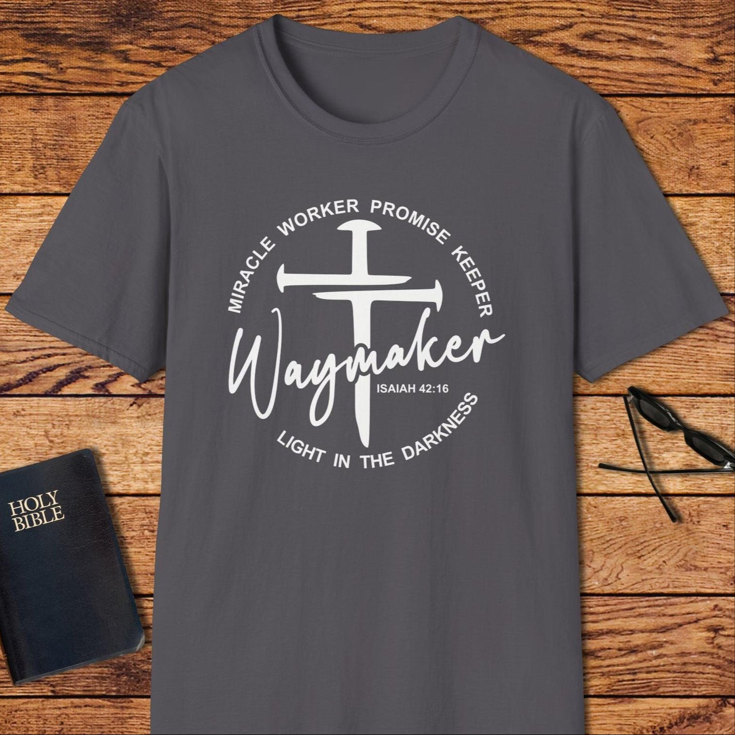 Waymaker Circle Nails Cross T-Shirt