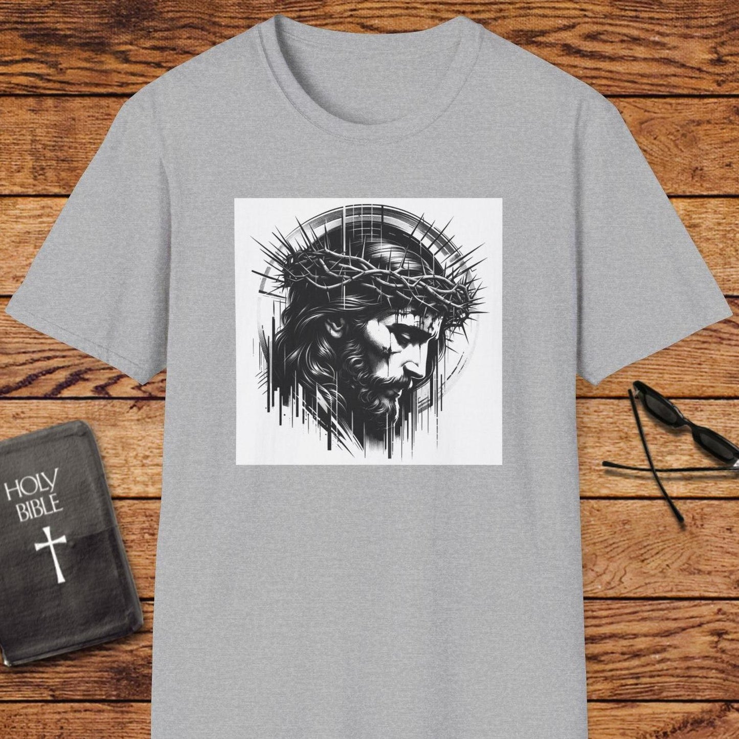 Jesus Face Portrait Art T-Shirt