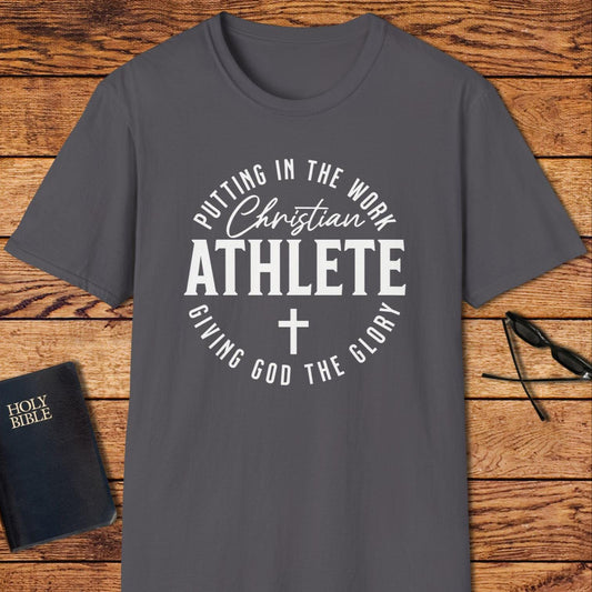 Christian Athlete Circle Words T-Shirt