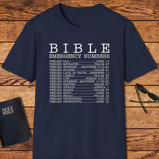 Bible Emergency Numbers T-Shirt