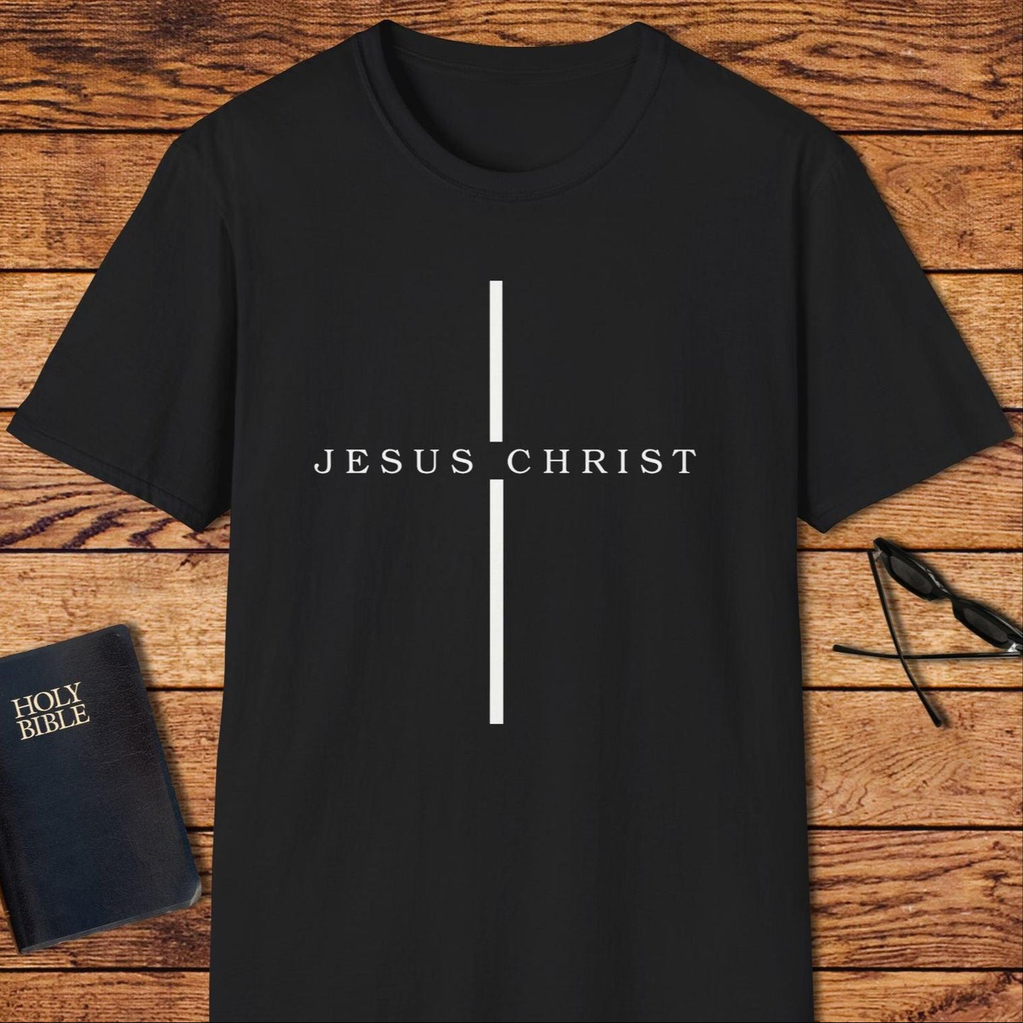 Jesus Christ Line Cross T-Shirt