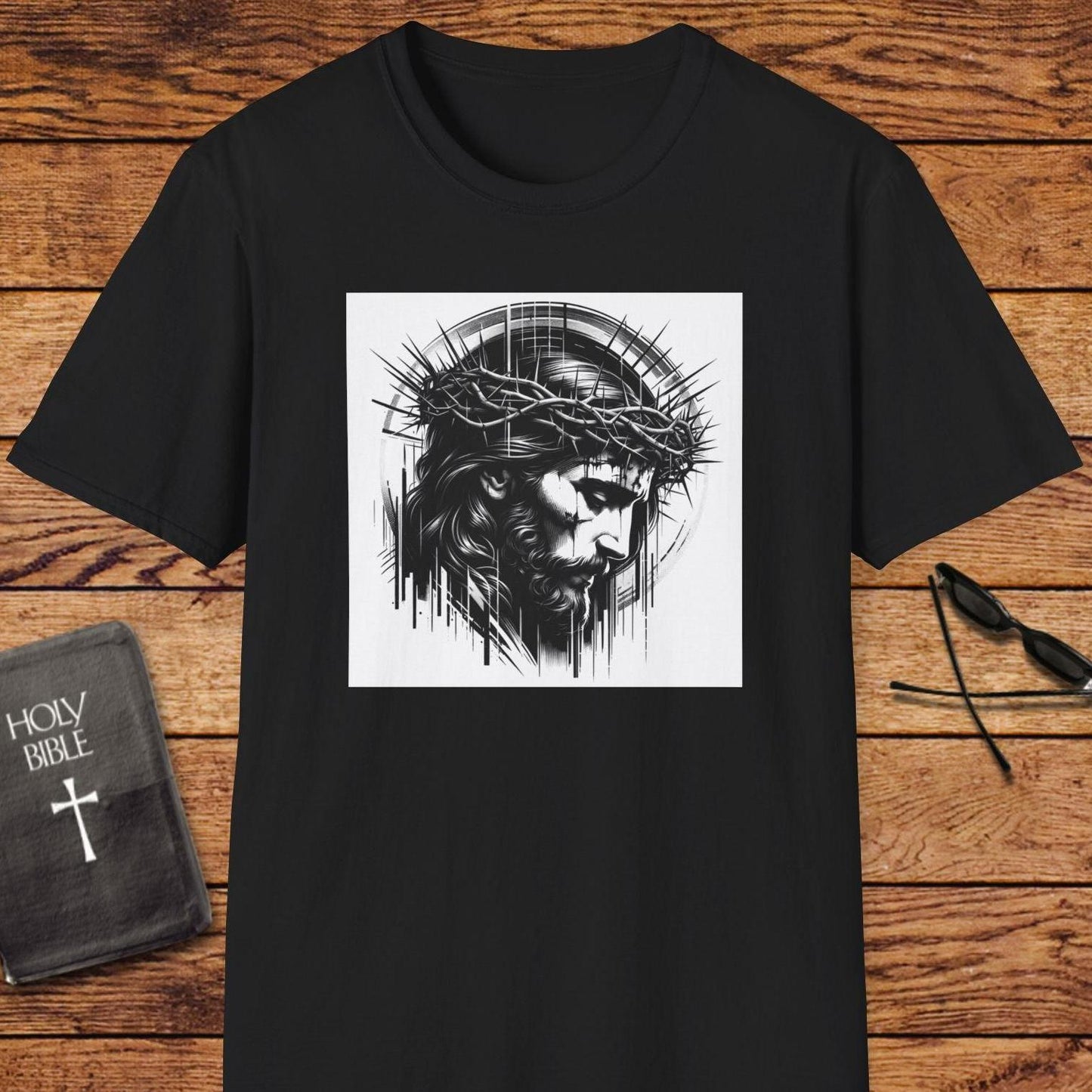 Jesus Face Portrait Art T-Shirt