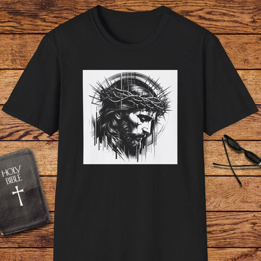 Jesus Face Portrait Art T-Shirt
