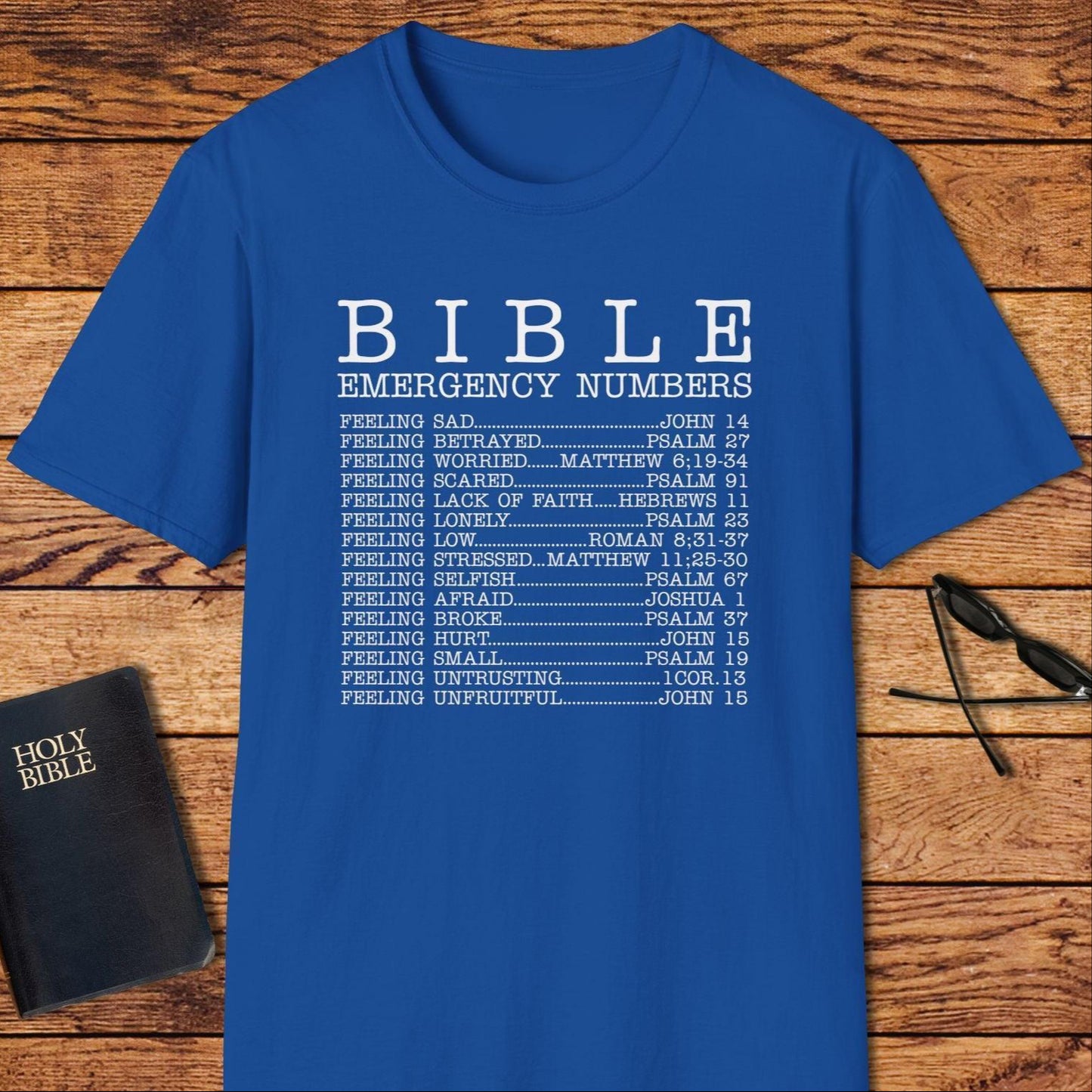 Bible Emergency Numbers T-Shirt