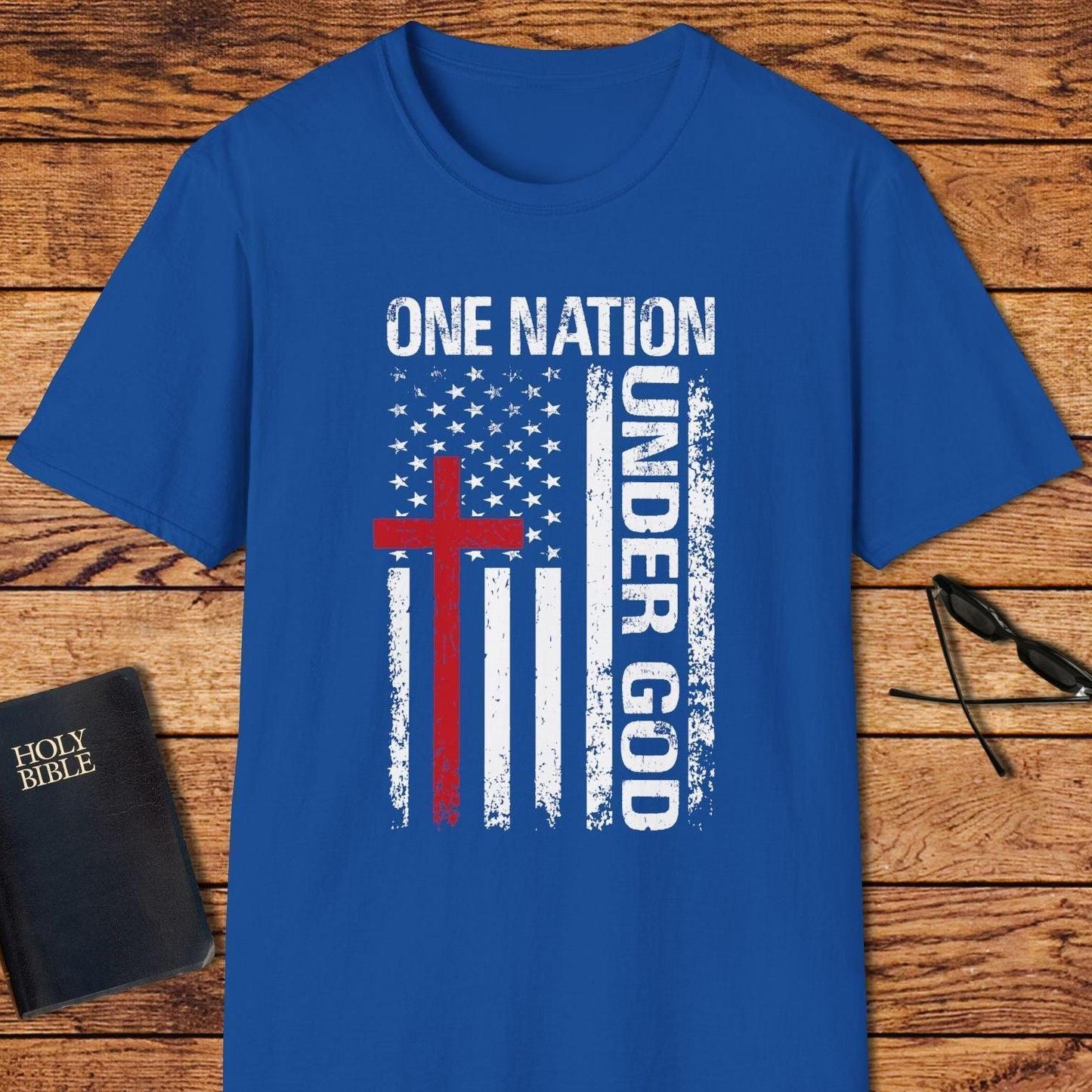 One Nation Under God Red Cross T-Shirt