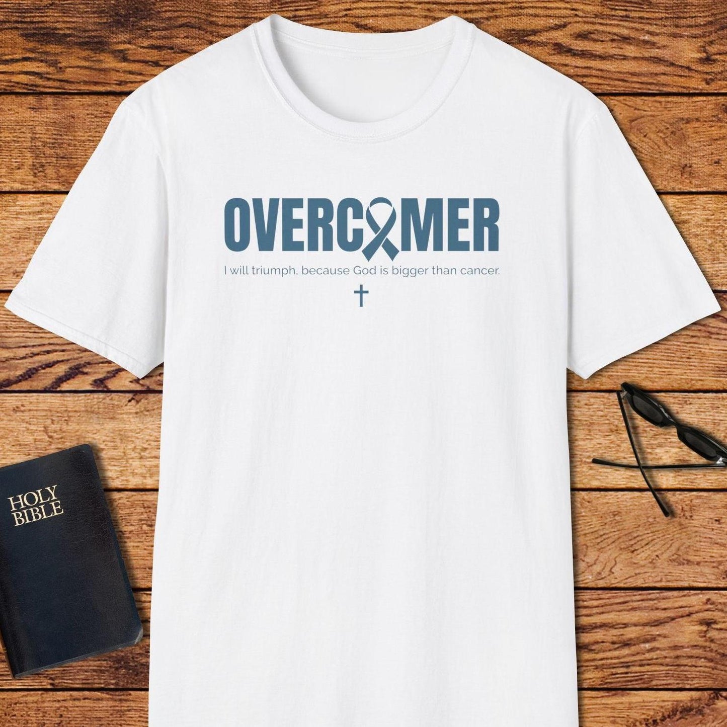 Overcomer Ribbon I Will Triumph T-Shirt