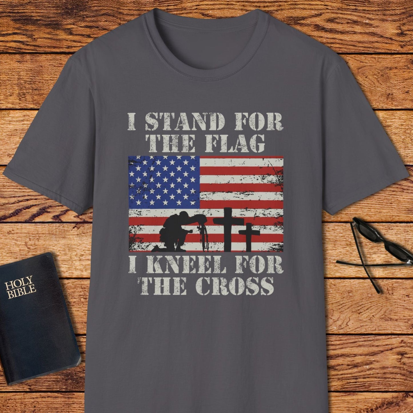 I Stand For The Flag I Kneel For The Cross T-Shirt