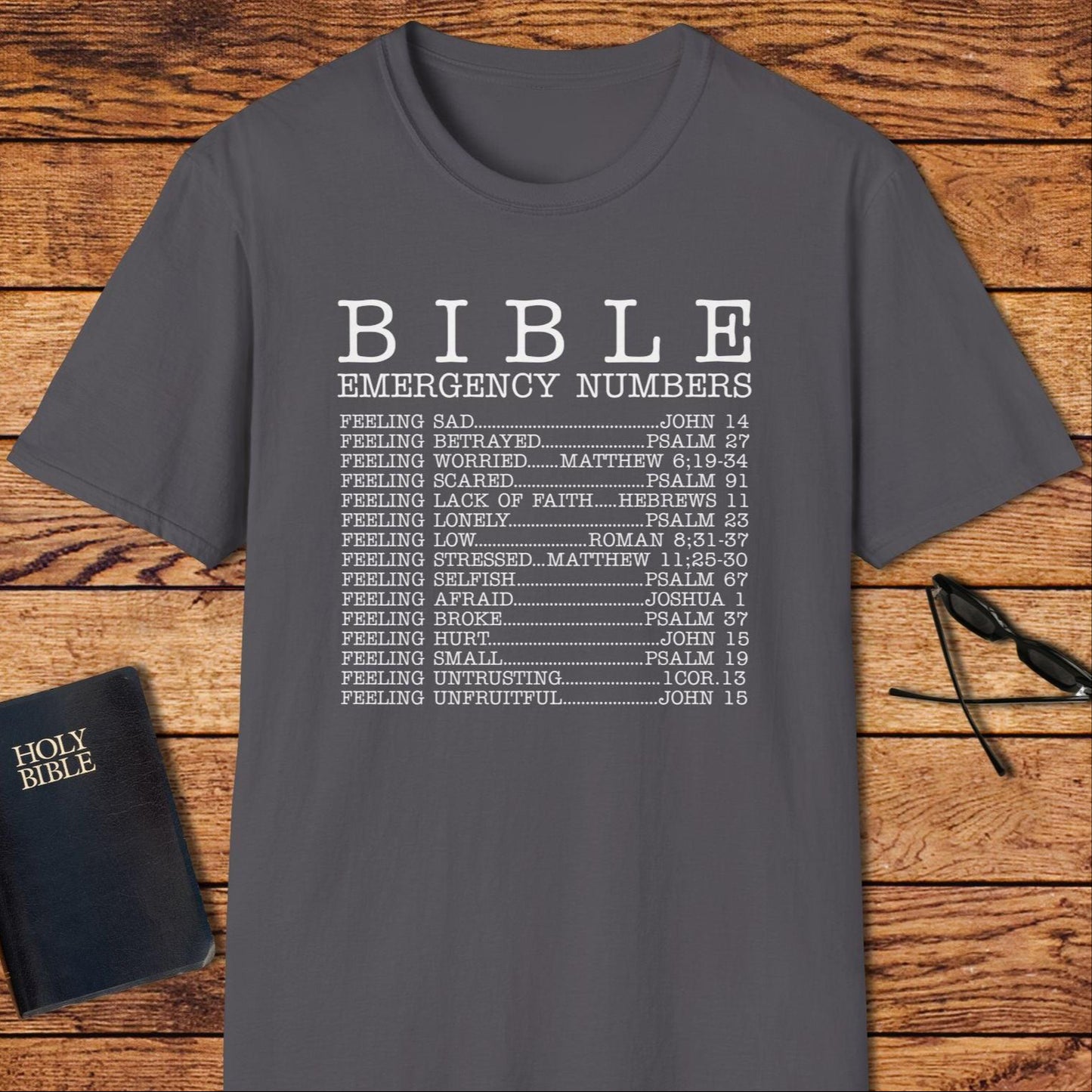 Bible Emergency Numbers T-Shirt