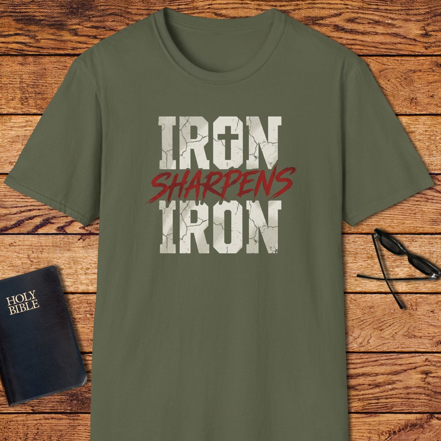 Iron Sharpens Iron Cross T-Shirt