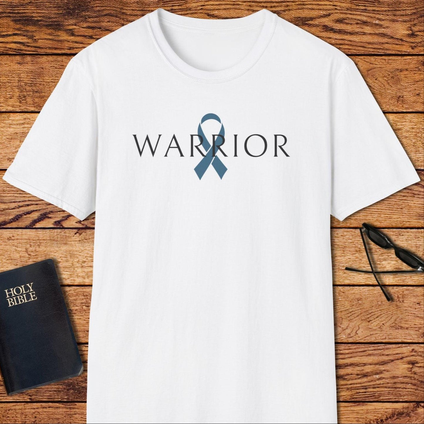 Warrior In Ribbon Word T-Shirt