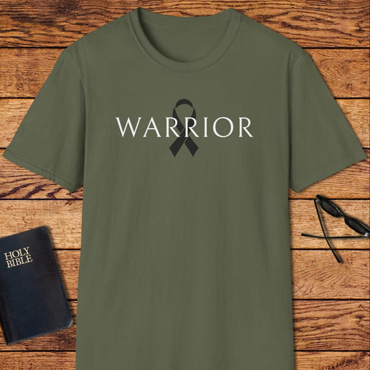 Warrior In Ribbon Word T-Shirt