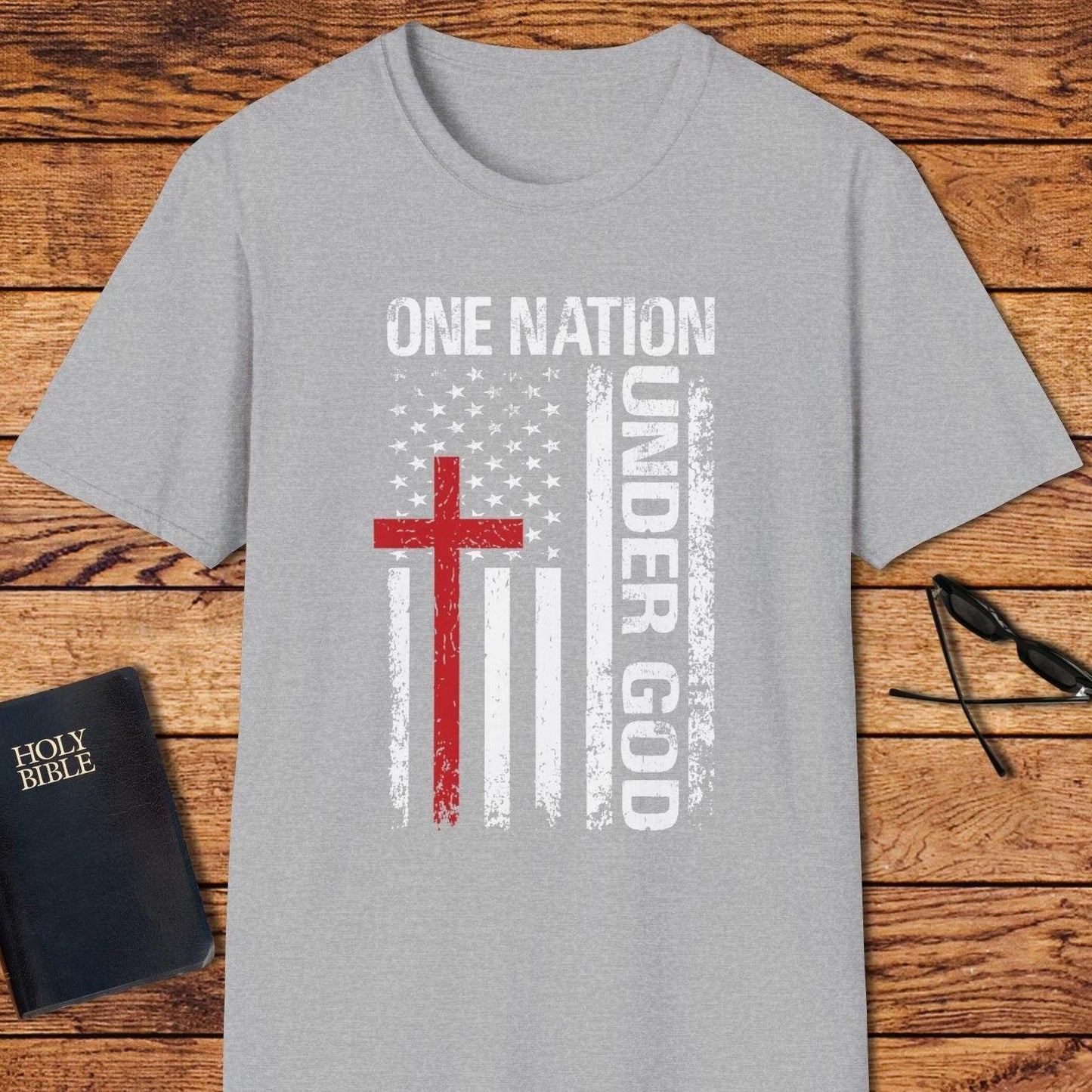 One Nation Under God Red Cross T-Shirt