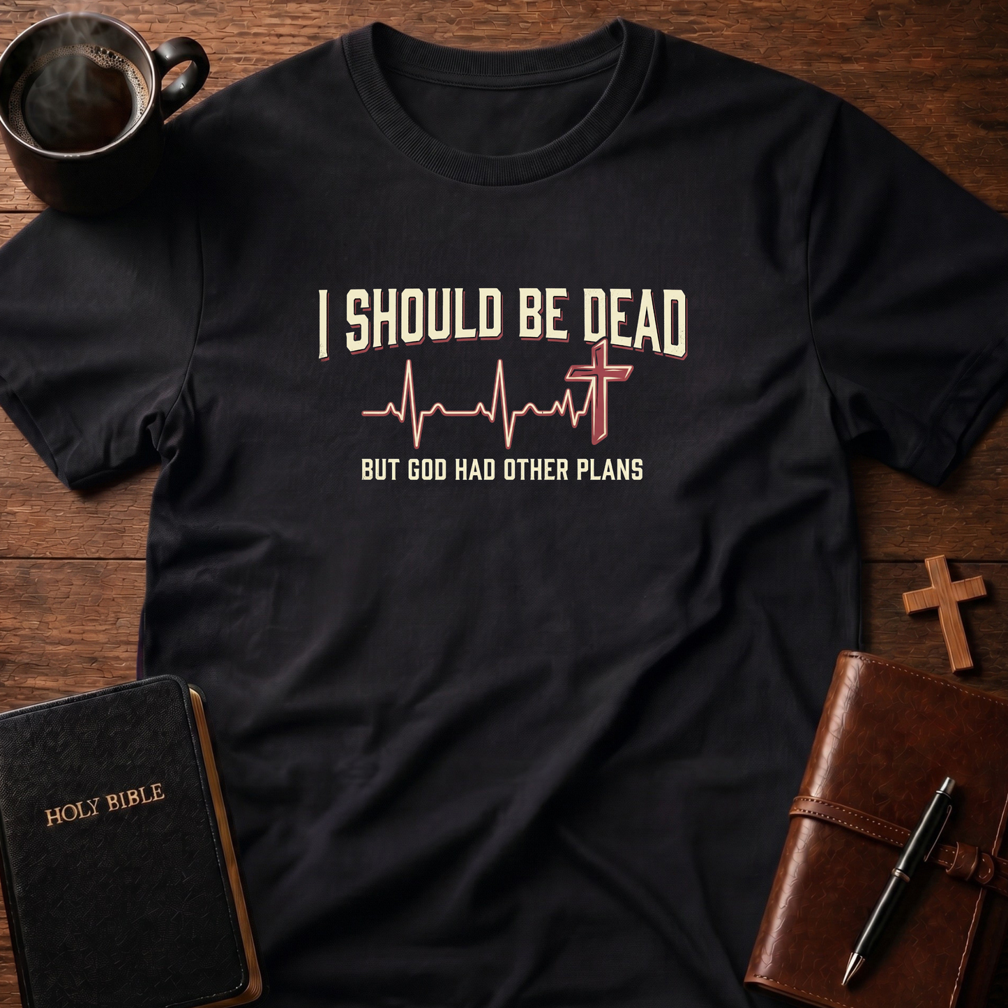 Heartbeat Cross T-Shirt