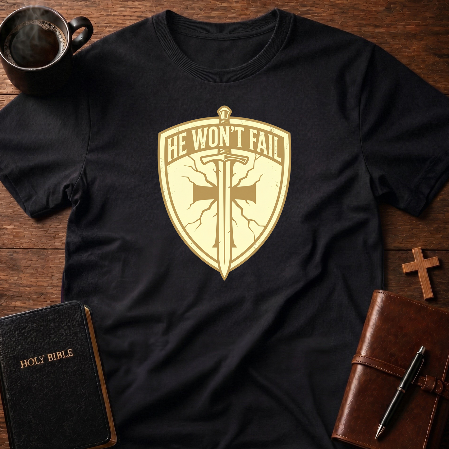 Shield He Won't T-Shirt