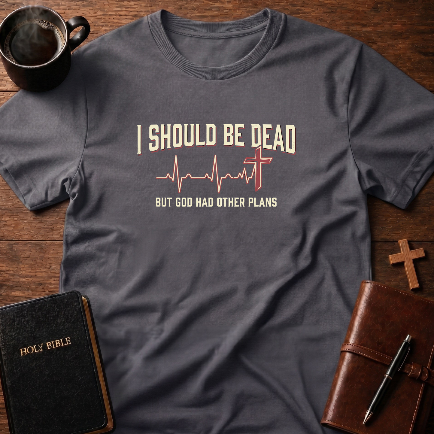 Heartbeat Cross T-Shirt