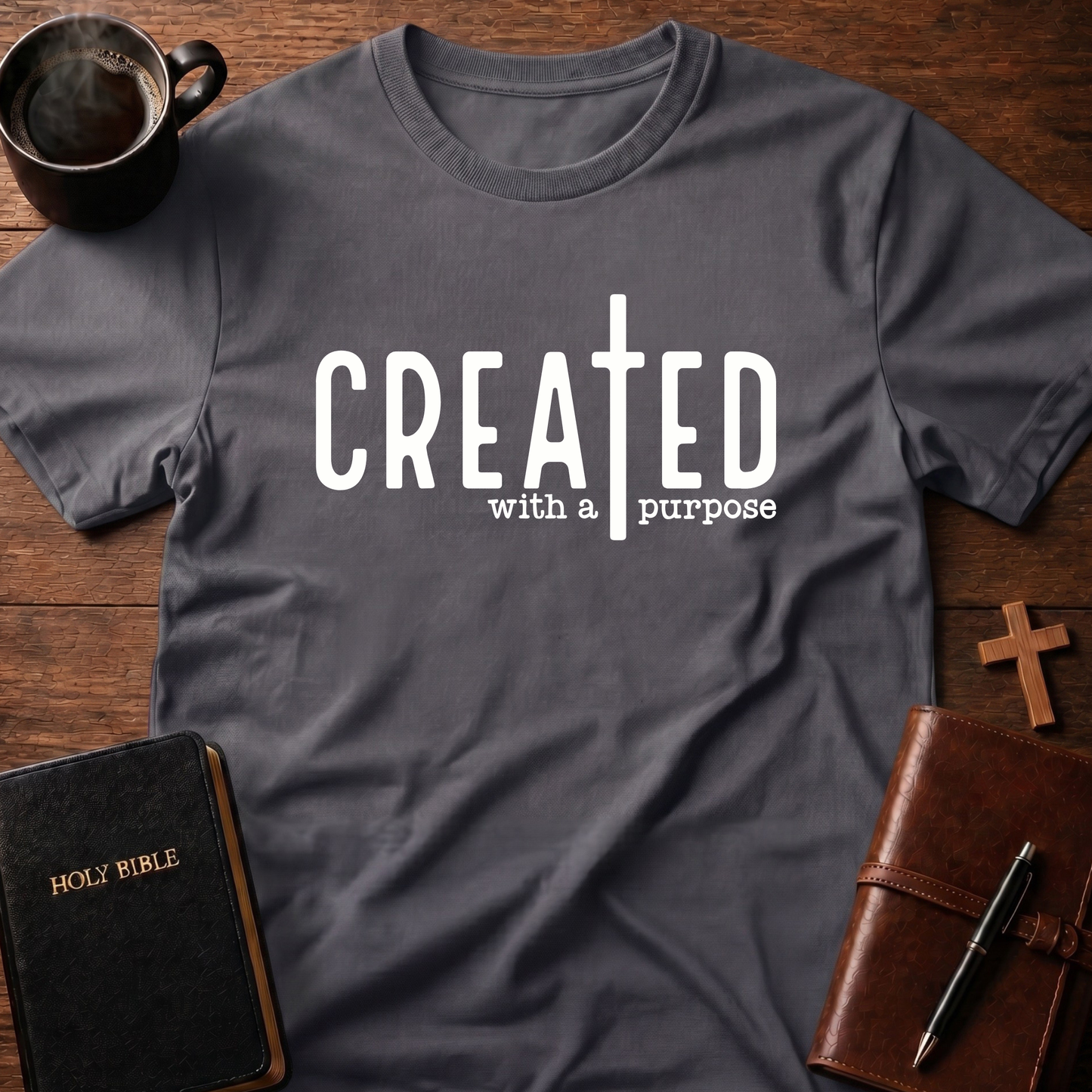 Created With A Purpose Cross T-Shirt
