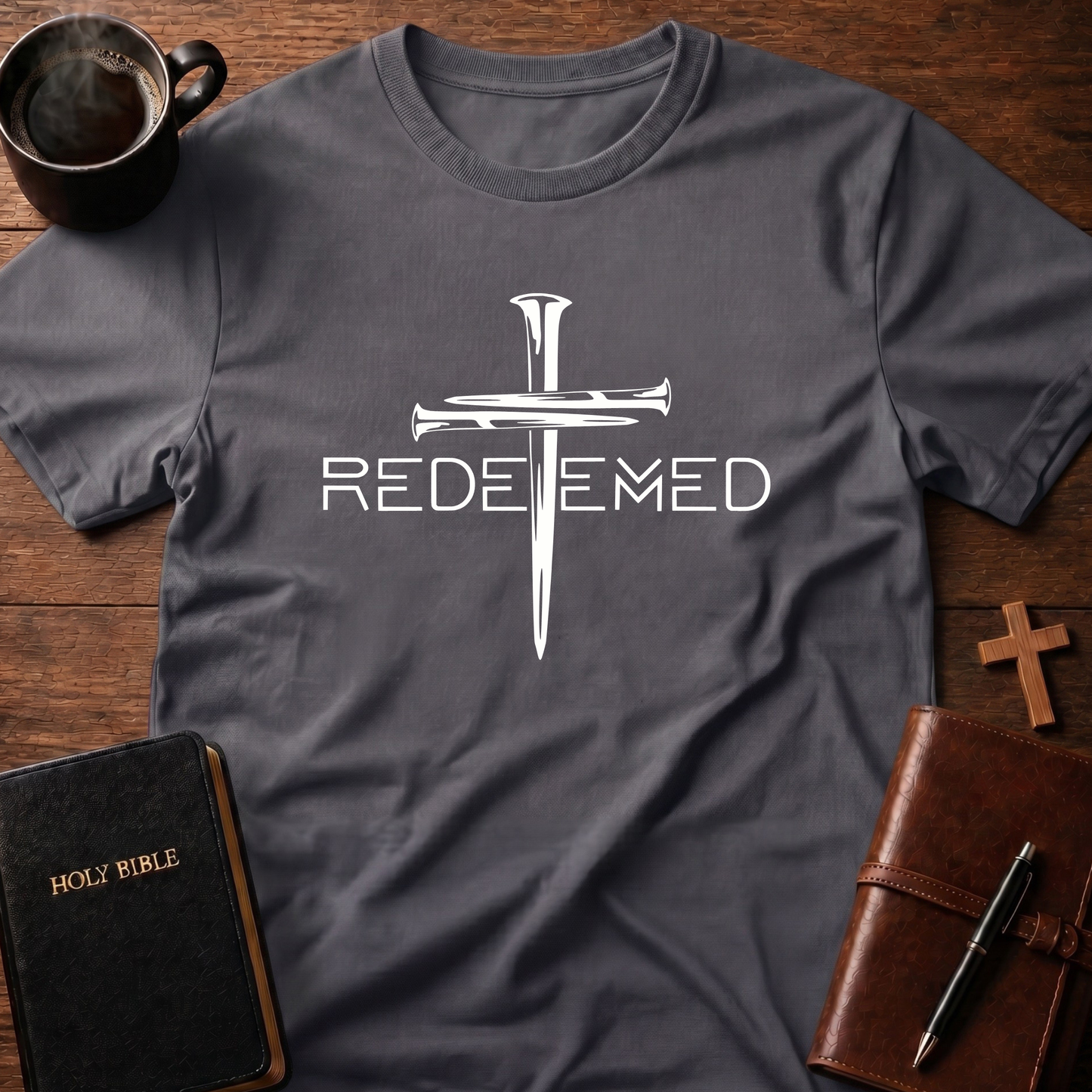 Redeemed Nail Cross T-Shirt