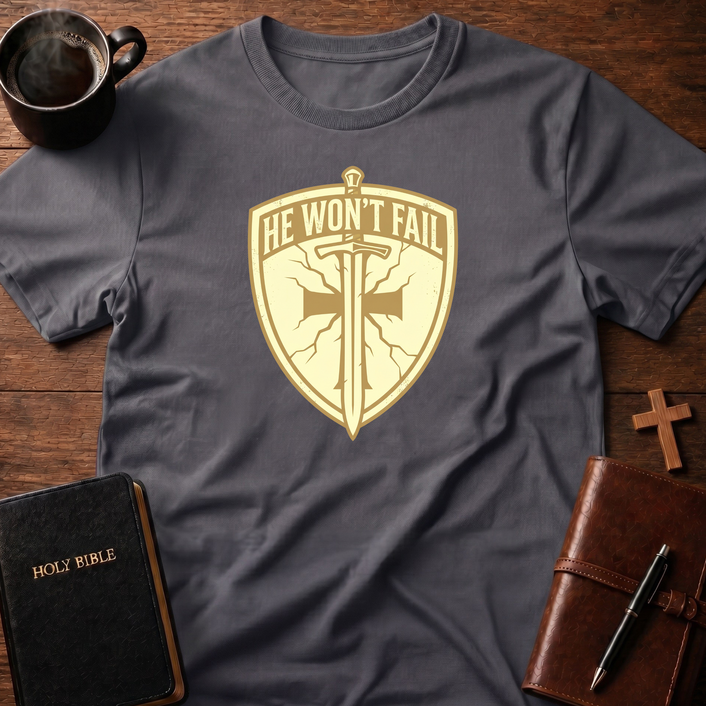 Shield He Won't T-Shirt