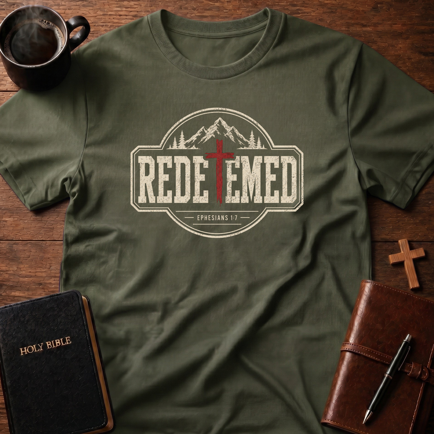 Redeemed Red Cross T-Shirt