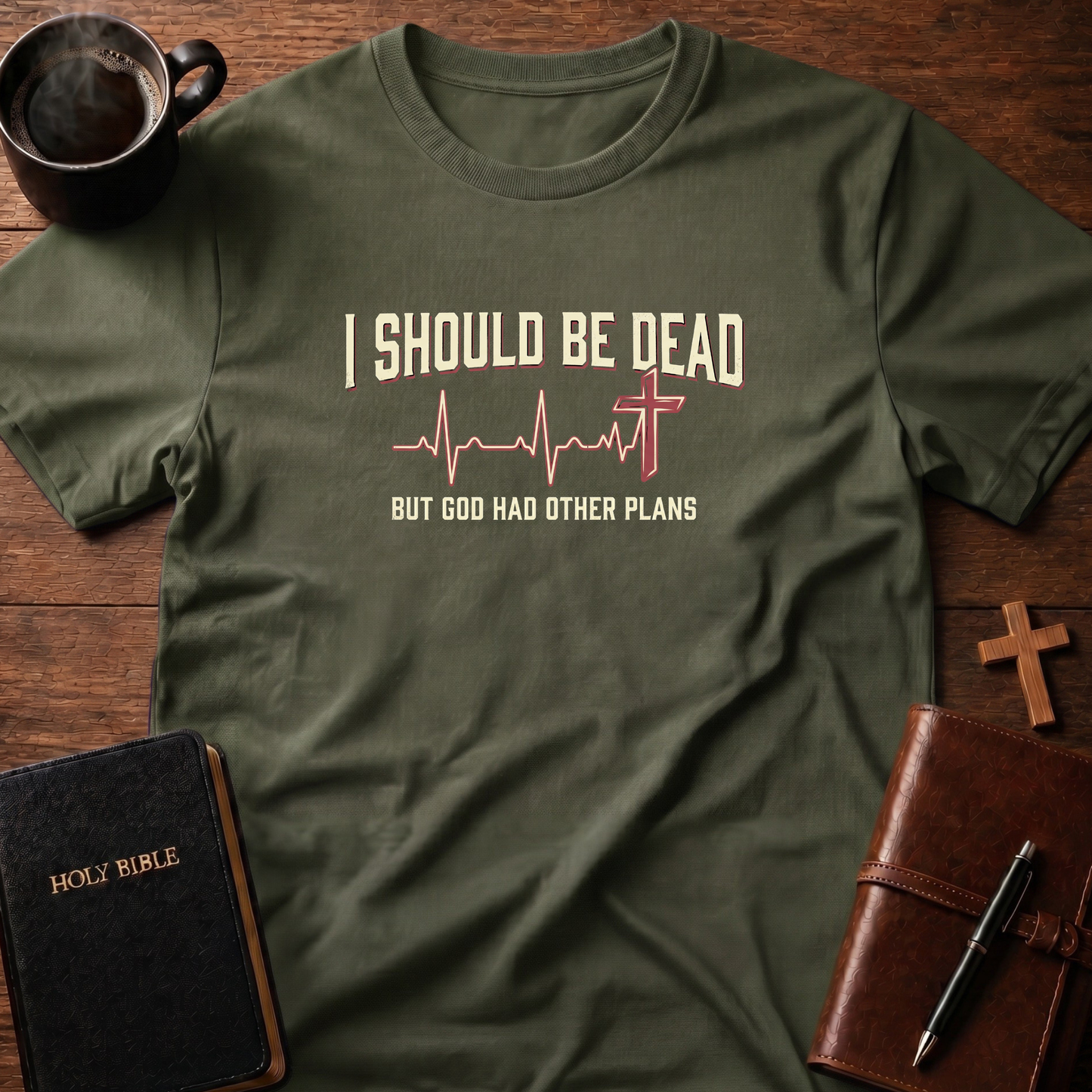 Heartbeat Cross T-Shirt