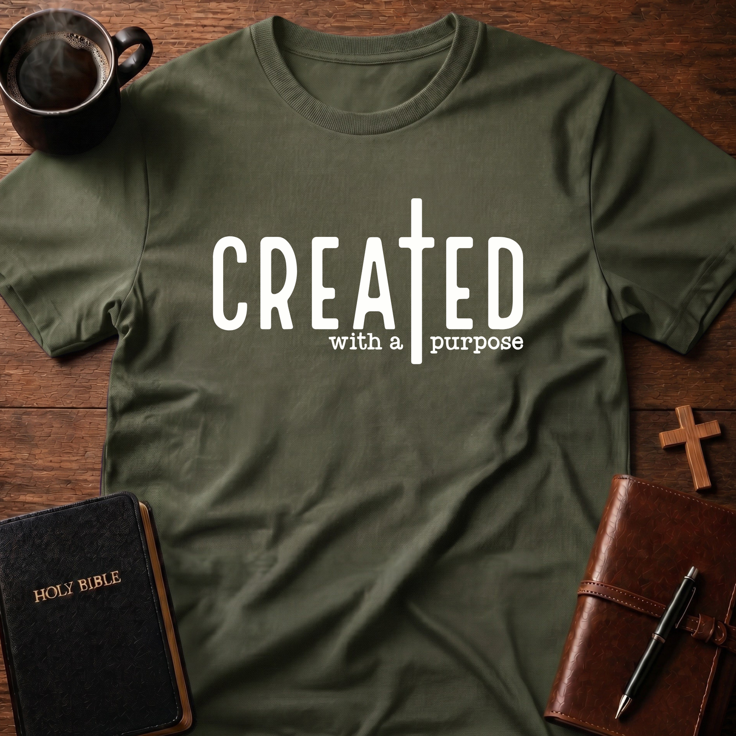Created With A Purpose Cross T-Shirt