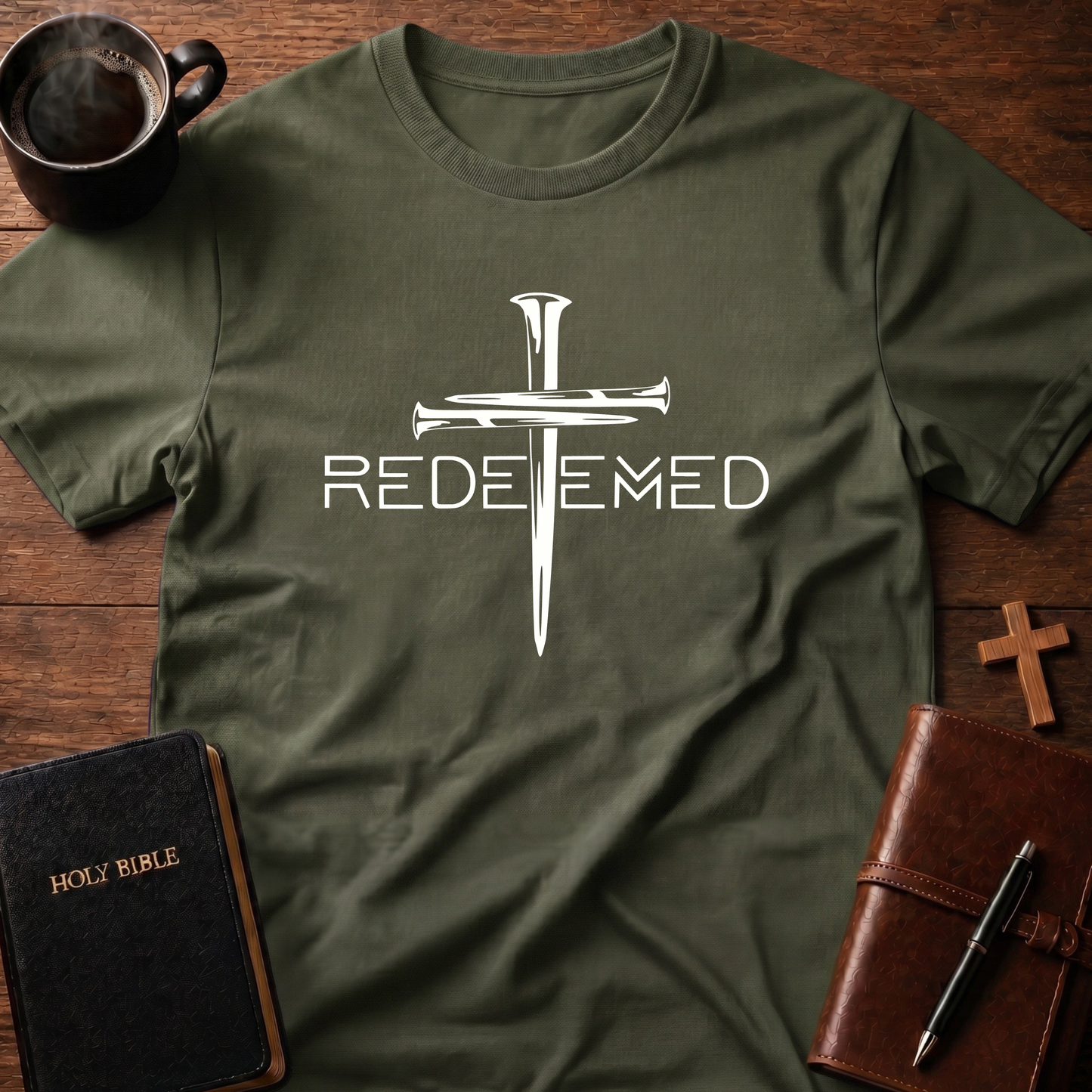 Redeemed Nail Cross T-Shirt