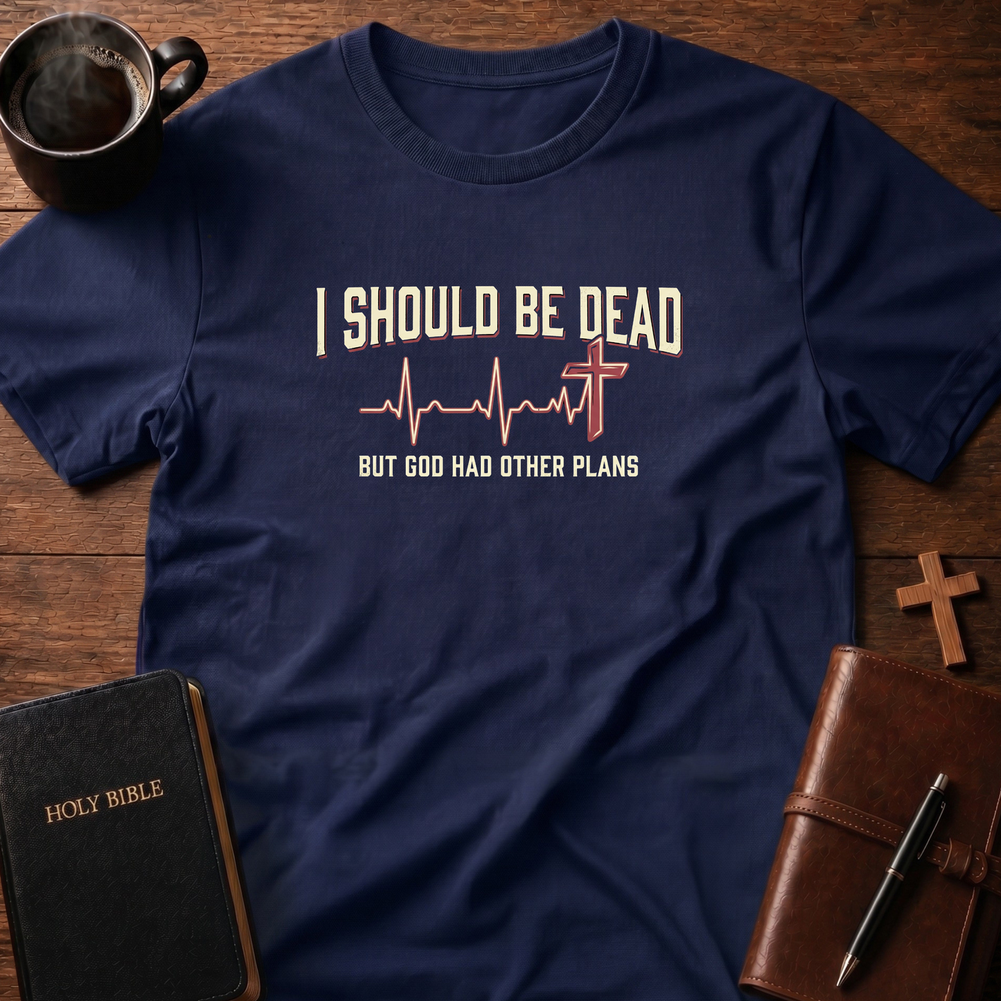 Heartbeat Cross T-Shirt