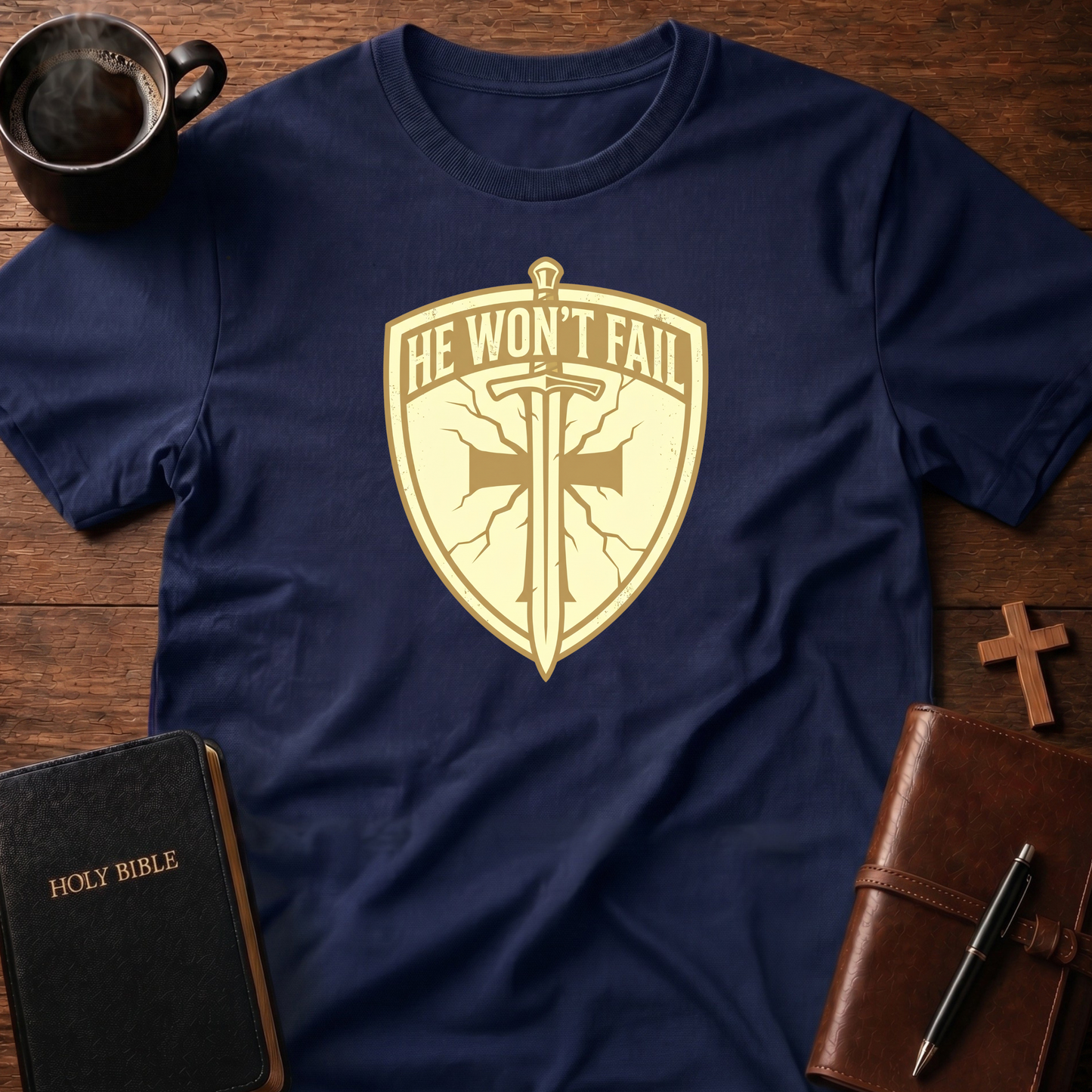 Shield He Won't T-Shirt