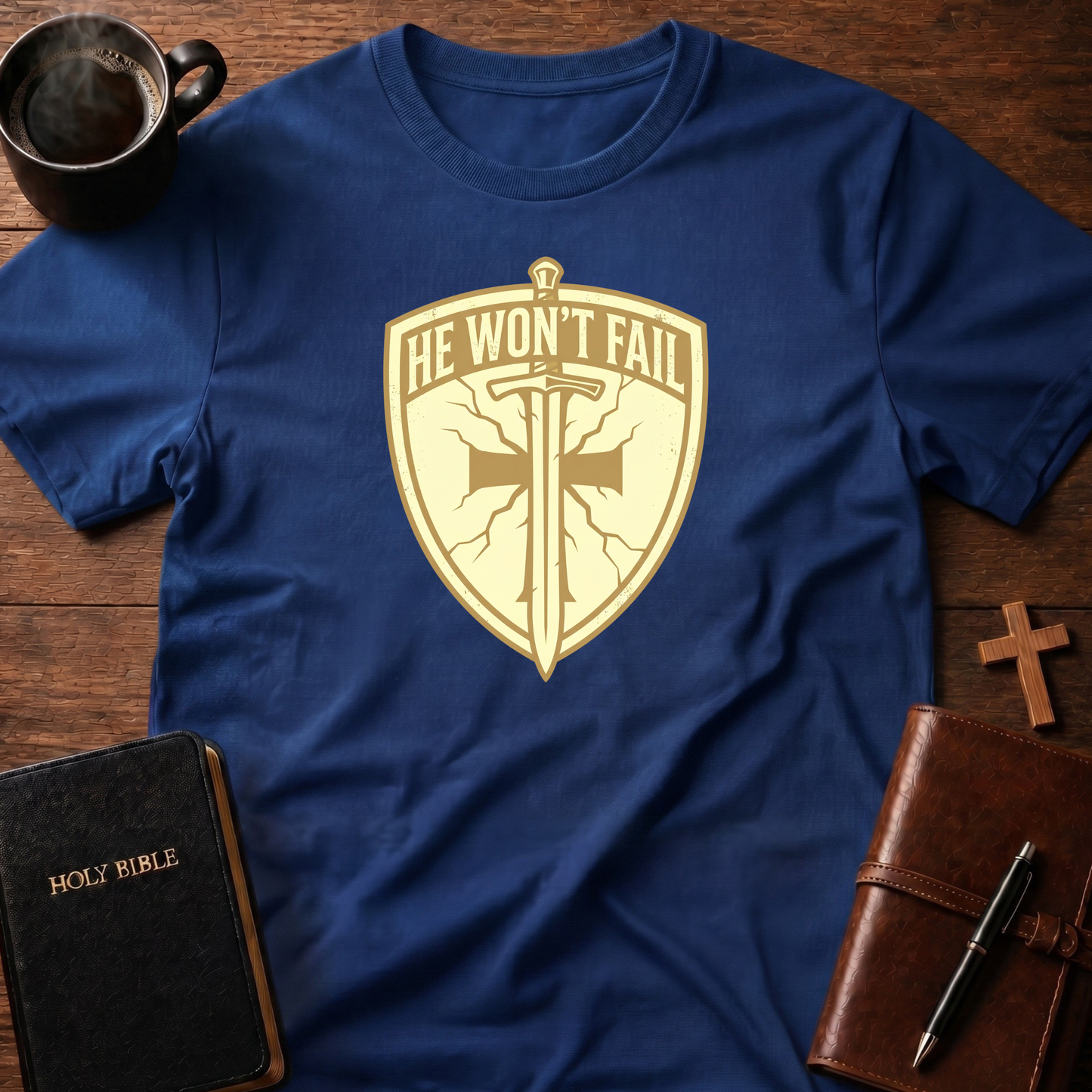Shield He Won't T-Shirt