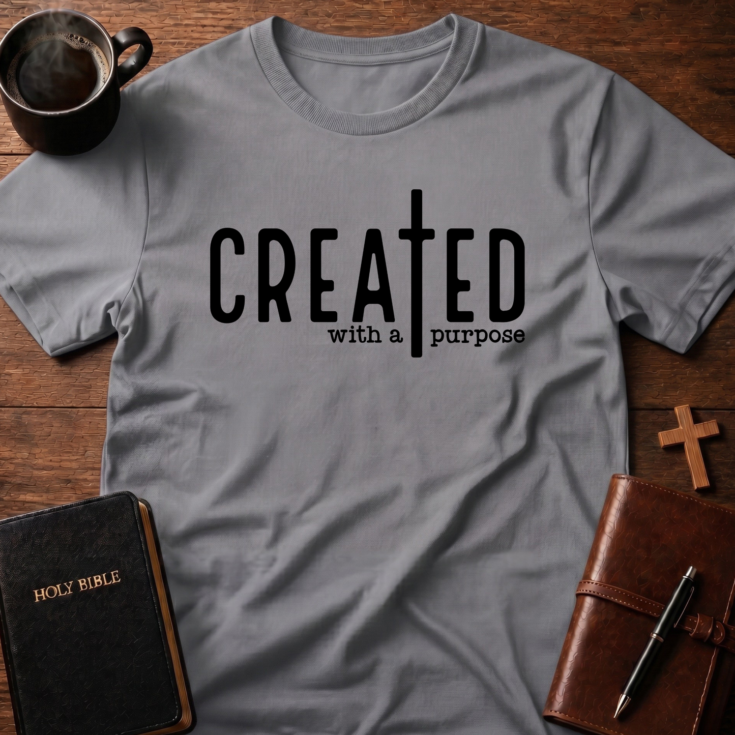 Created With A Purpose Cross T-Shirt